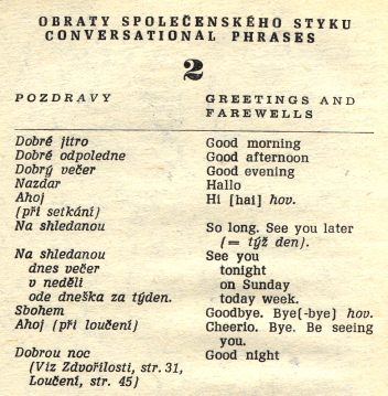 Czech-English phrase book. How about learning Czech?
